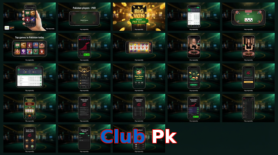 Main screen of Club Pk bet page for PK players