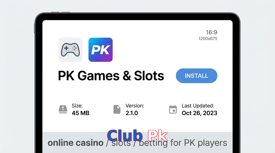 Game list for Club Pk gameapk section
