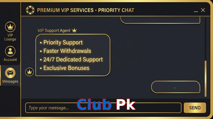 Payment and PKR controls in Club Pk